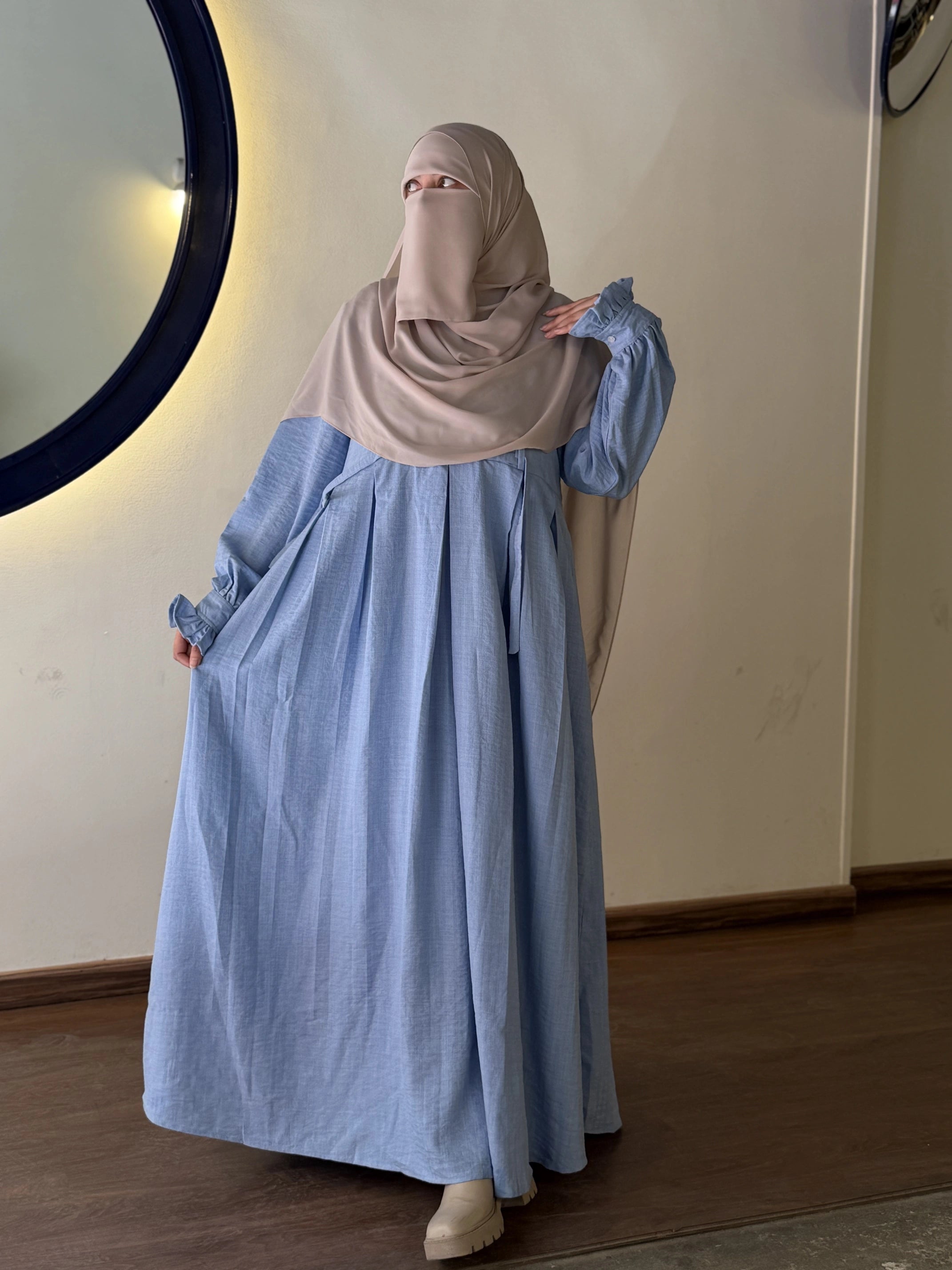 Dress Hoor baby blue