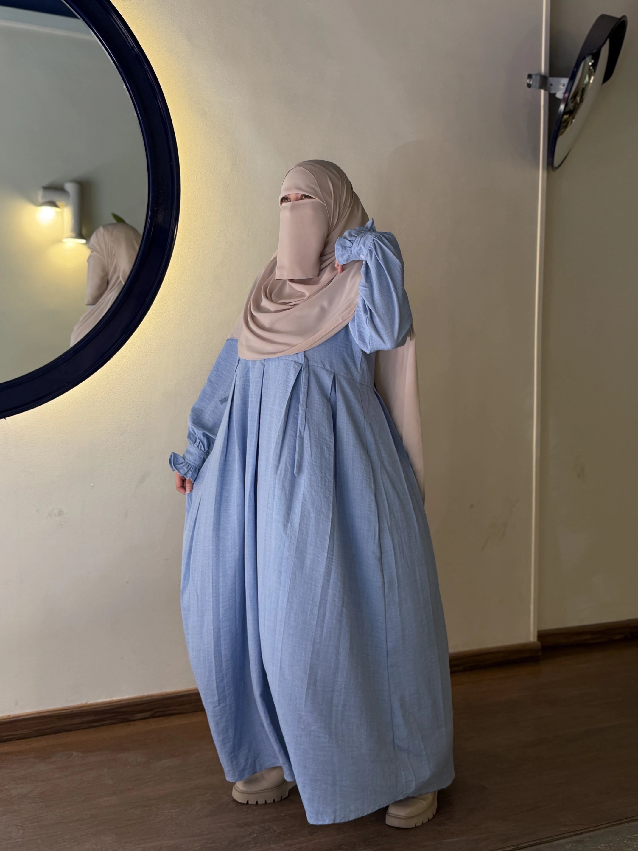 Dress Hoor baby blue