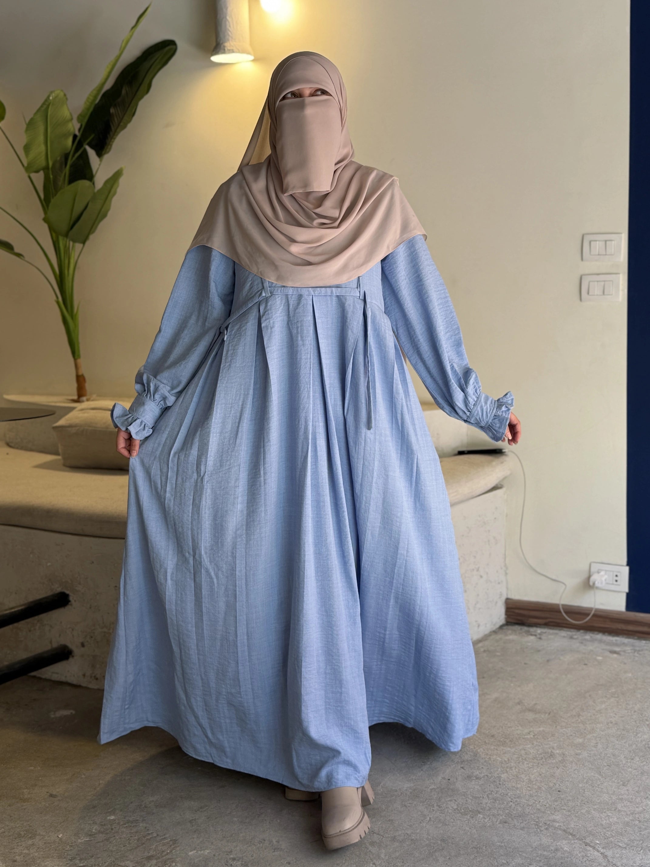 Dress Hoor baby blue